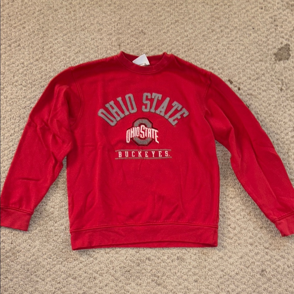 Champion Red Ohio State Crewneck Sweater
